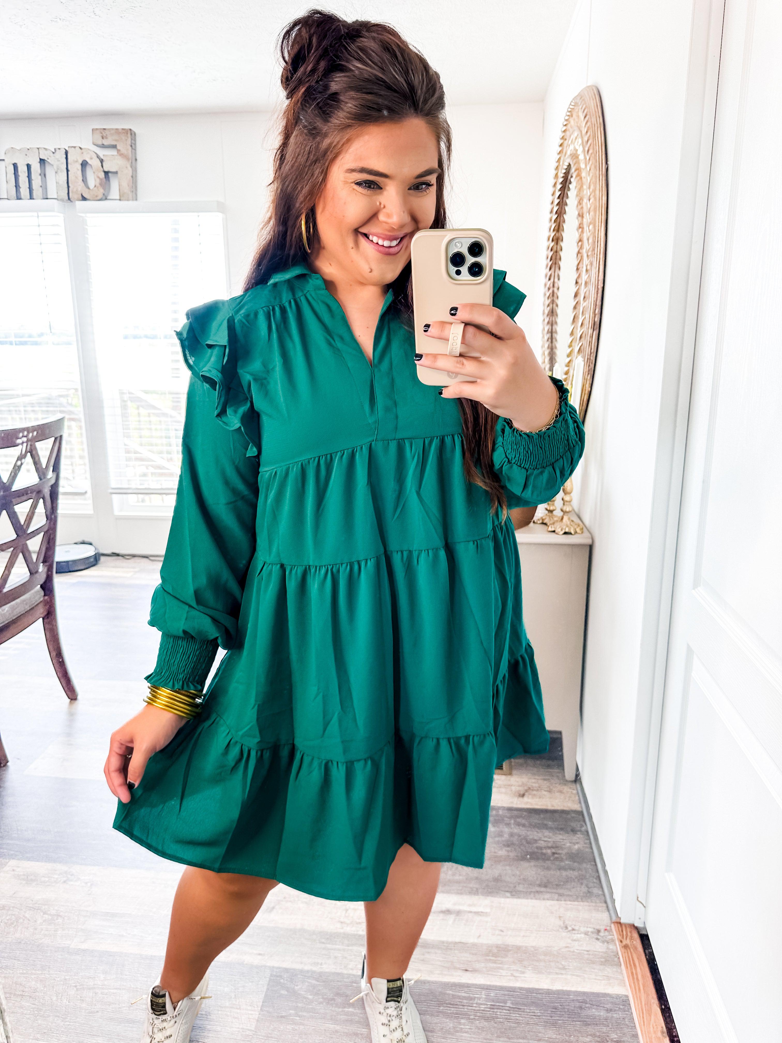 On the Way to You Mini Dress- Teal-Umgee-Trendsetter Online Boutique