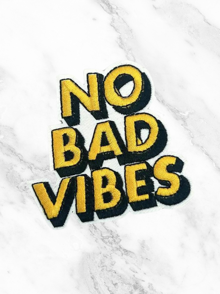 No Bad Vibes Custom Hat Patch-Temu-Trendsetter Online Boutique