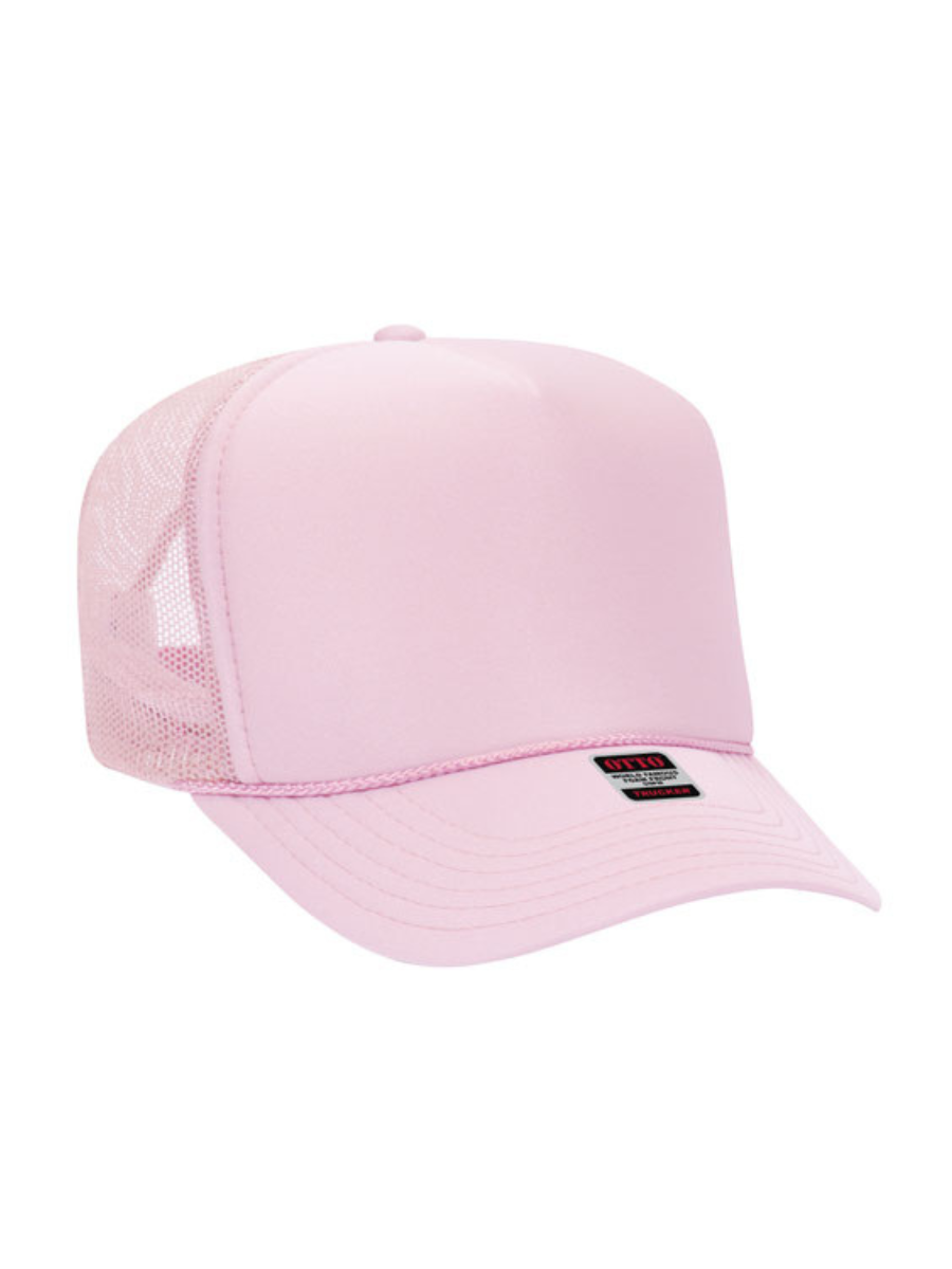 Foam Trucker Hat- Light Pink-OTTO-Trendsetter Online Boutique