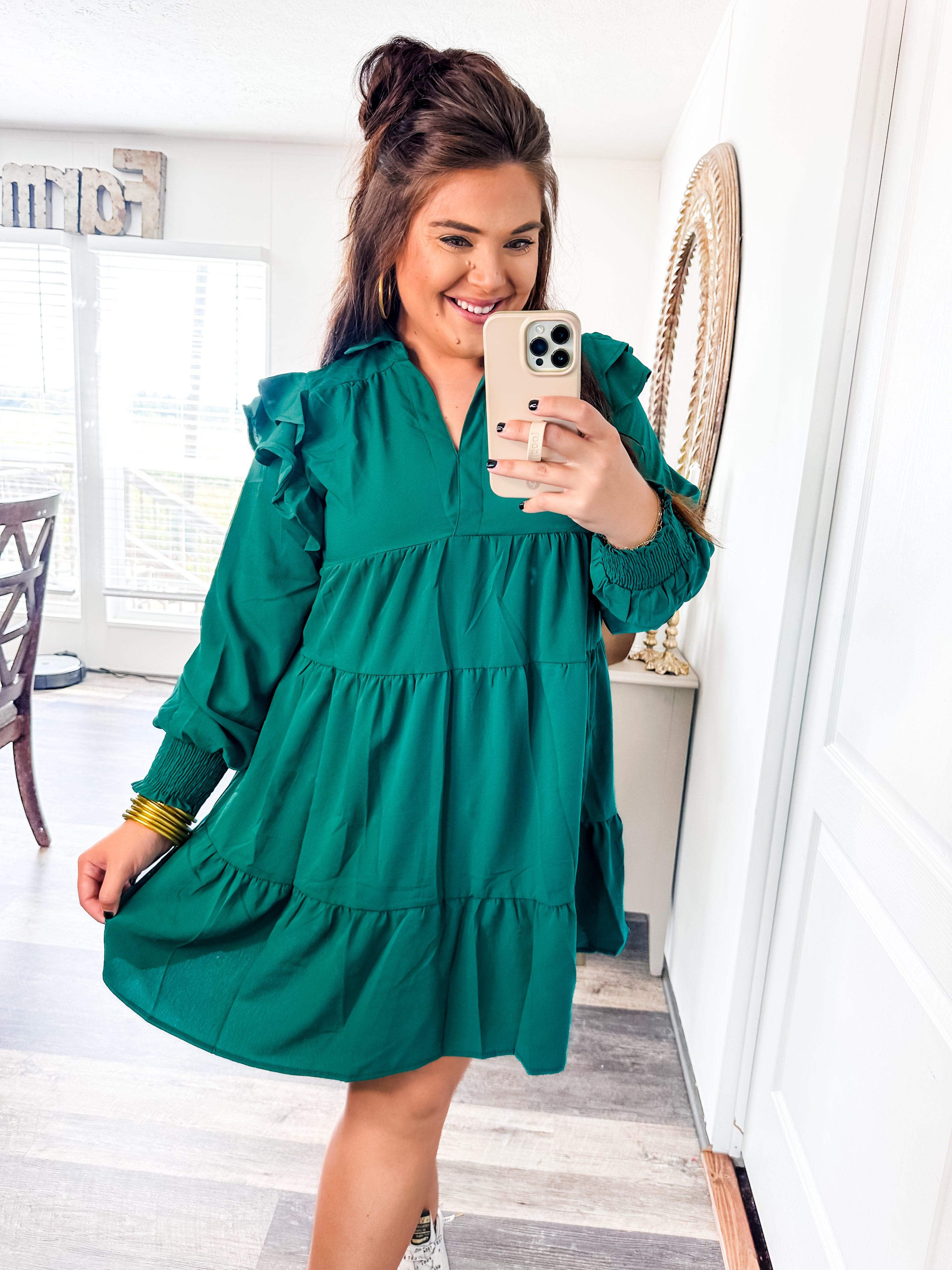 On the Way to You Mini Dress- Teal-Umgee-Trendsetter Online Boutique