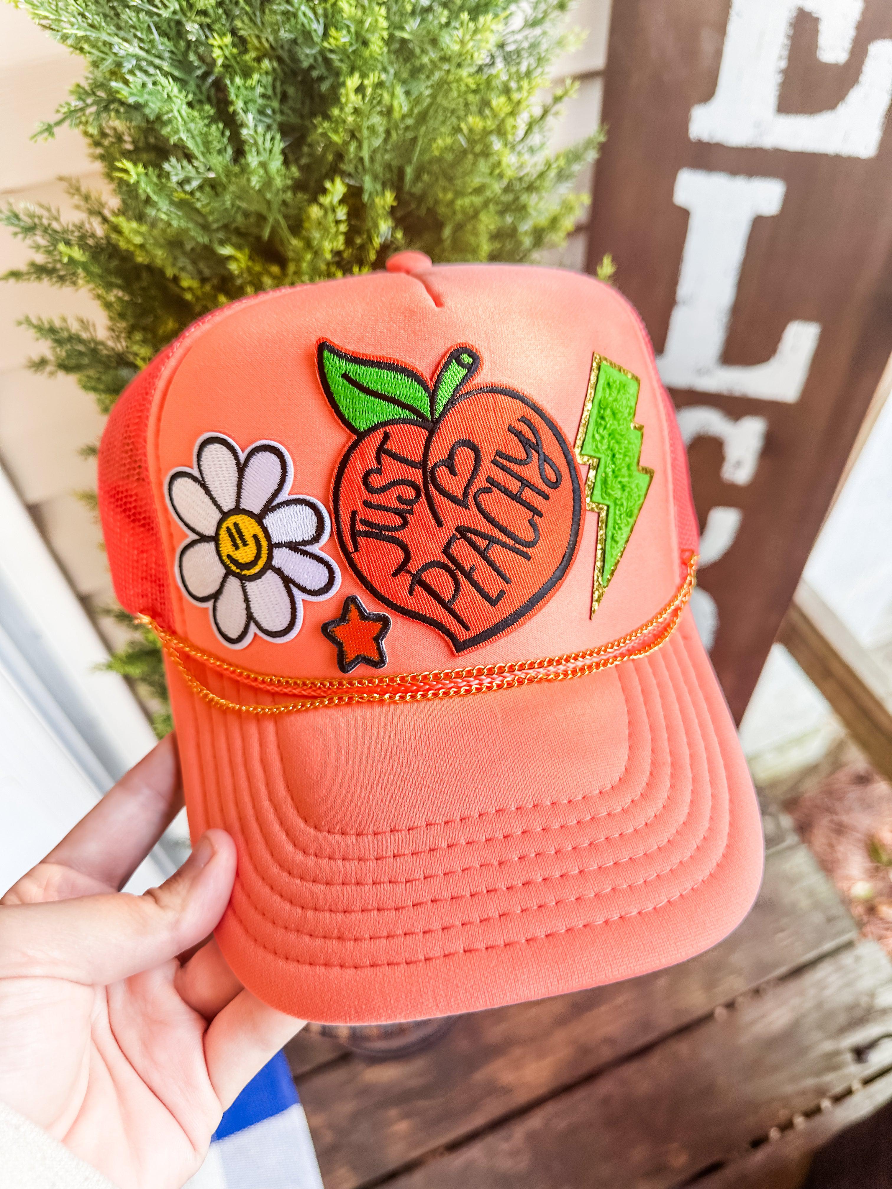 Just Peachy Custom Hat Patch-Temu-Trendsetter Online Boutique
