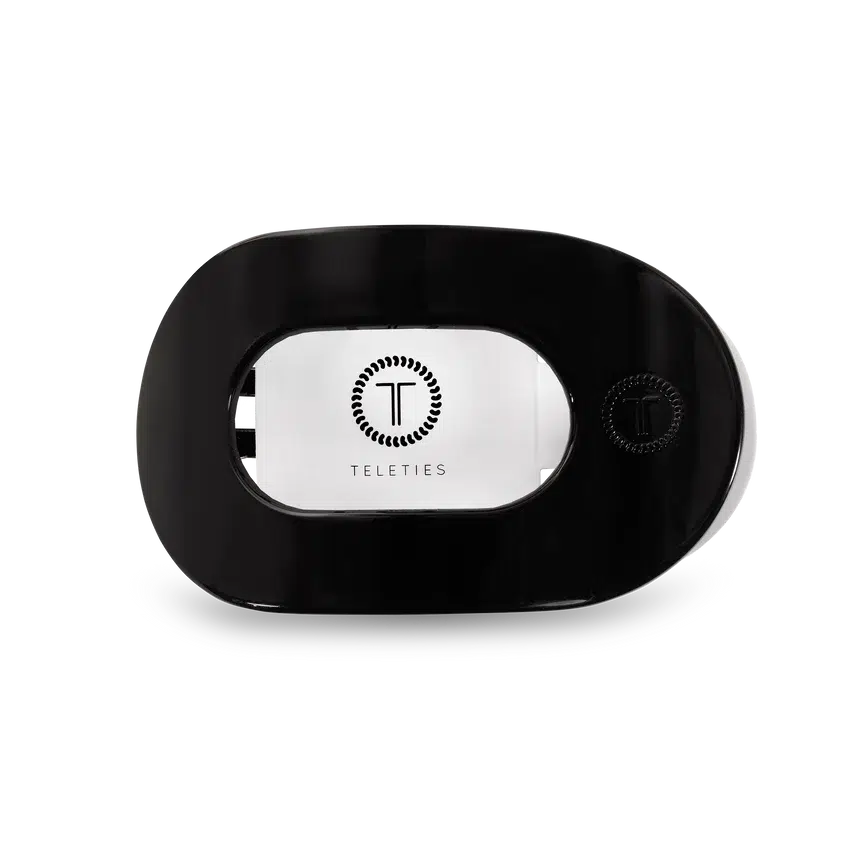 Teleties Black Flat Clip- Medium-Teleties-Trendsetter Online Boutique