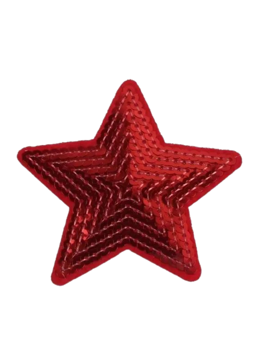 Sequin Red Star Custom Hat Patch-Temu-Trendsetter Online Boutique