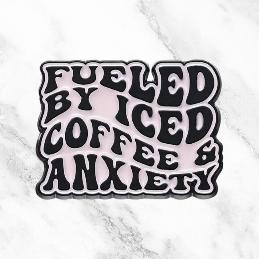 Fueled by Iced Coffee Custom Hat Pin-Temu-Trendsetter Online Boutique