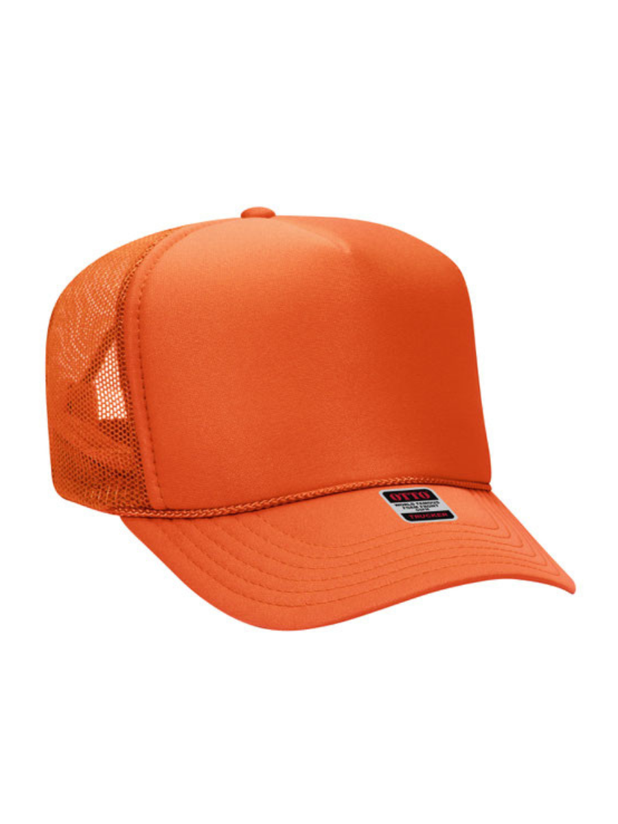 Foam Trucker Hat- Orange-OTTO-Trendsetter Online Boutique