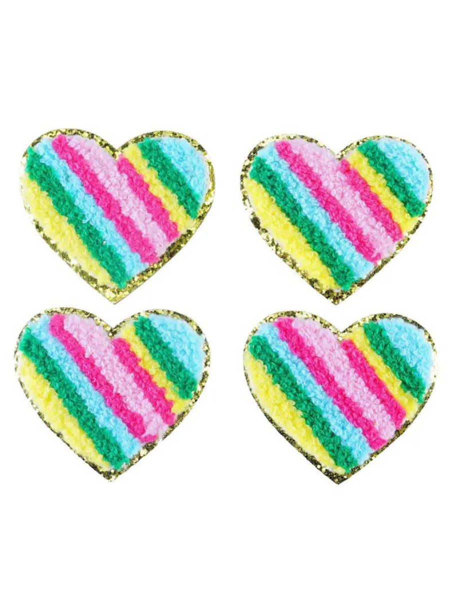 Colorful Heart Chenille Custom Hat Patch-Temu-Trendsetter Online Boutique