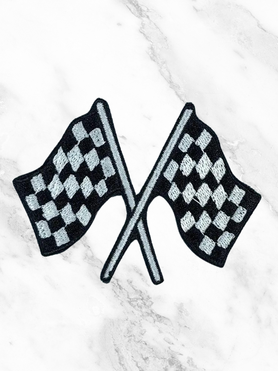 Checkered Flag Design 1 Custom Hat Patch-Temu-Trendsetter Online Boutique