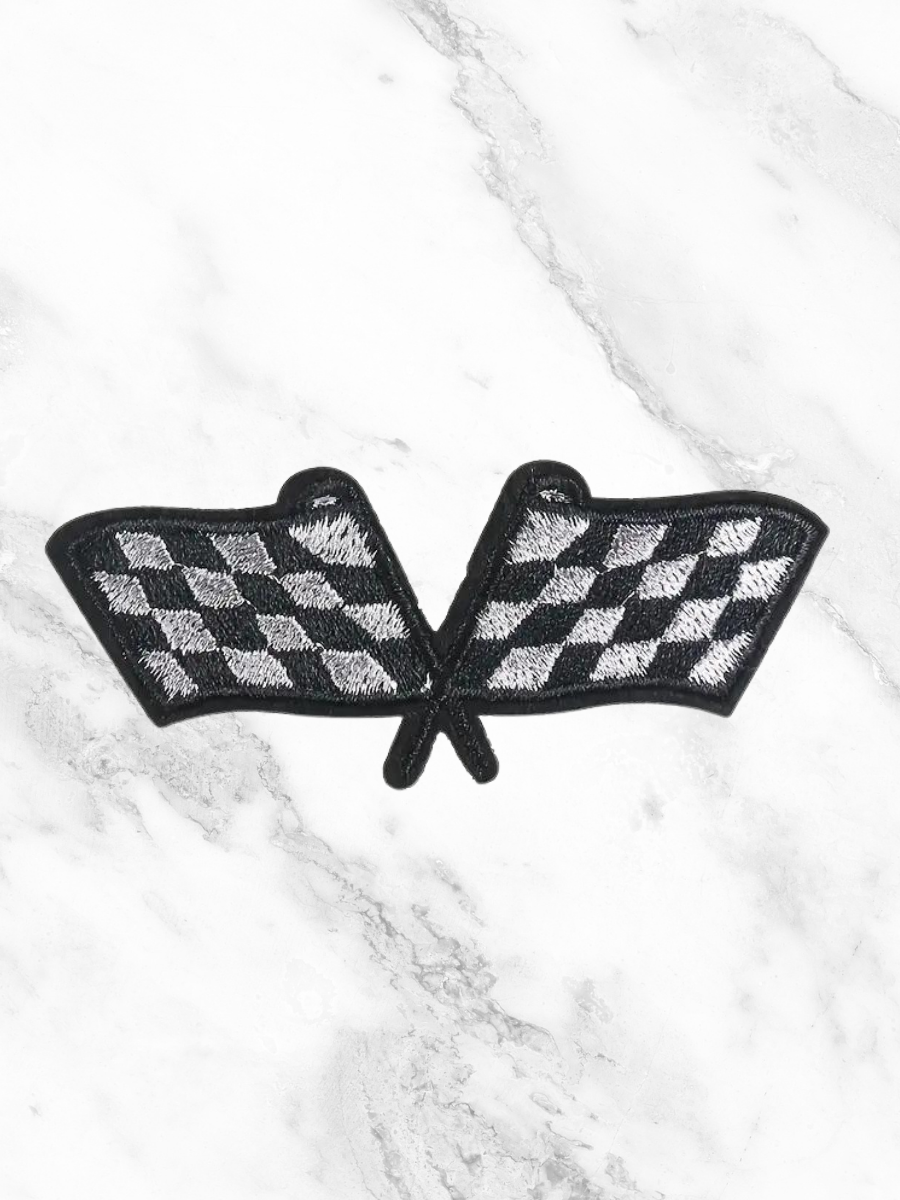 Checkered Flag Design 2 Custom Hat Patch-Temu-Trendsetter Online Boutique