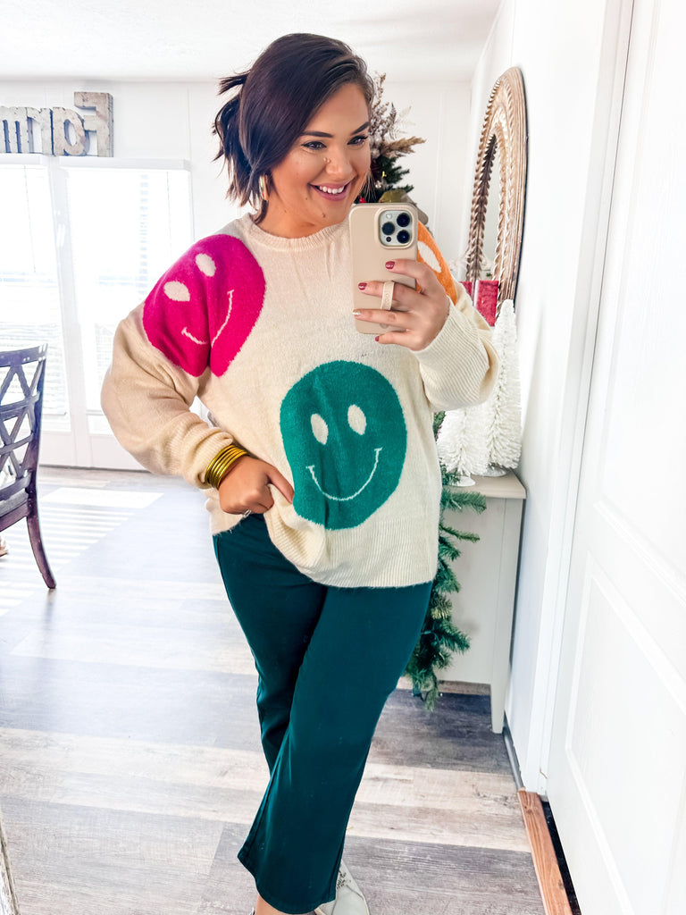 Smiles for Days Sweater-Trendsetter Online Boutique, Women's Online Fashion Boutique Located in Edison, Georgia