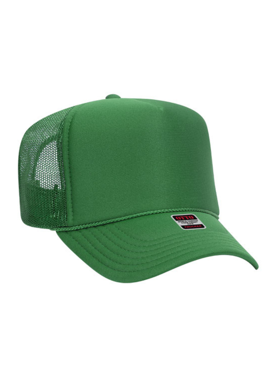 Foam Trucker Hat- Kelly Green-OTTO-Trendsetter Online Boutique