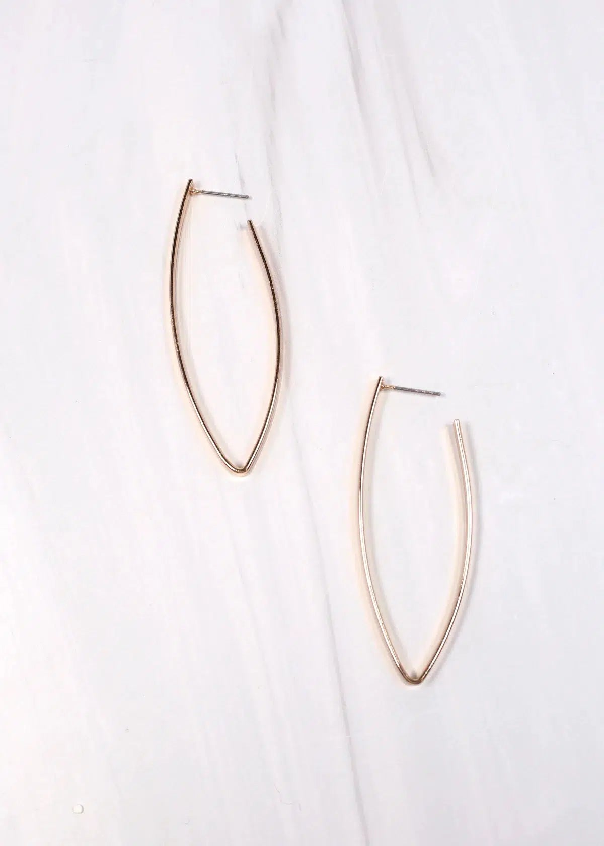 Coombs Metal Drop Earrings in Shiny Gold-Caroline Hill-Trendsetter Online Boutique