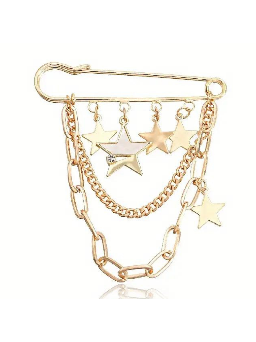 Gold Star Tassel Hat Pin-Temu-Trendsetter Online Boutique