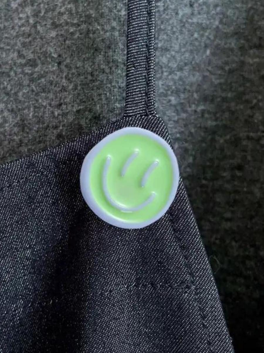 Green Smiley Face Hat Pin-Temu-Trendsetter Online Boutique