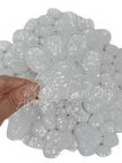 Sequin Paw Print Custom Hat Patch- White-ABLNCO Wholesale-Trendsetter Online Boutique