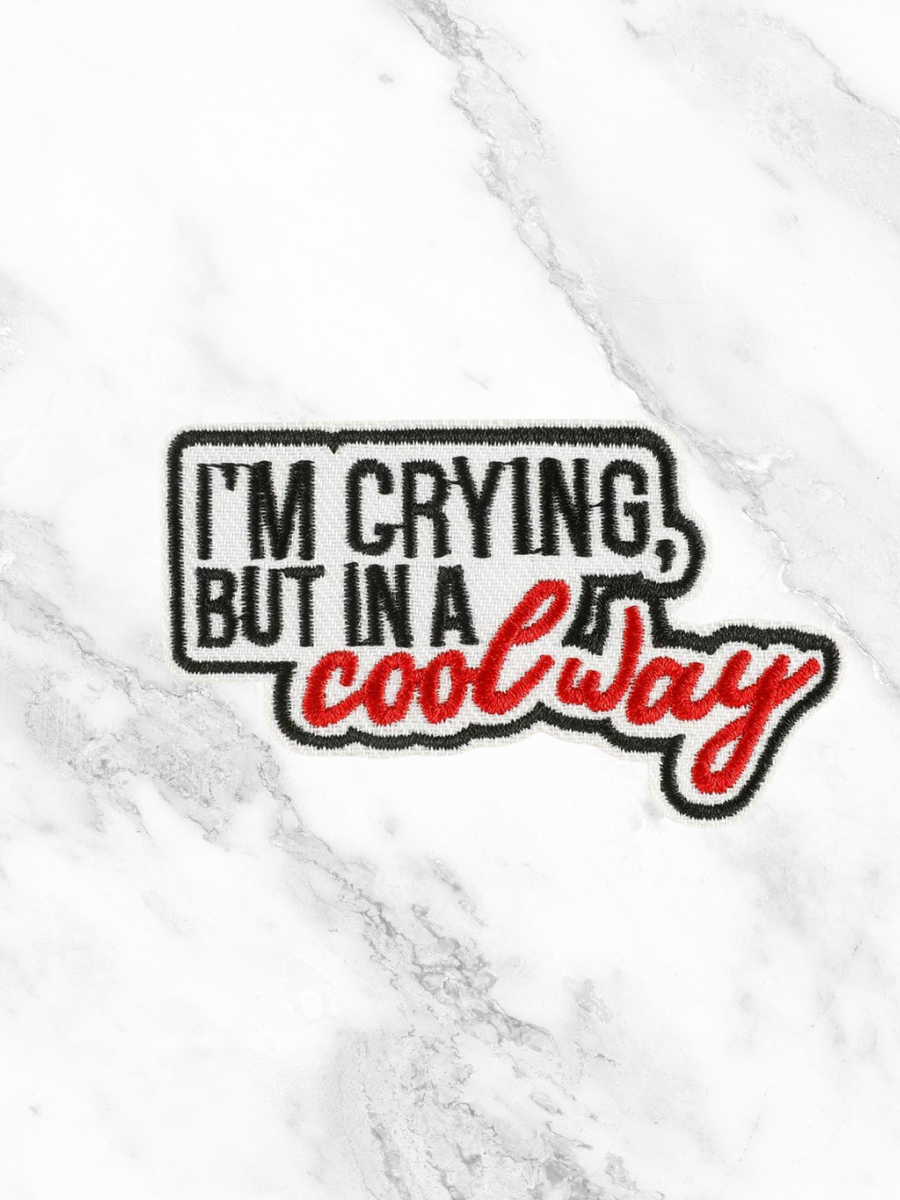 Crying in a Cool Way Custom Hat Patch-SHEIN-Trendsetter Online Boutique