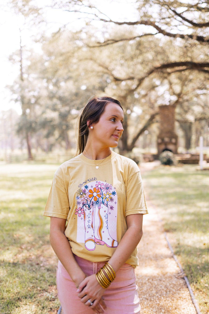 Grow Wild Groovy Tee-Trendsetter Online Boutique, Women's Online Fashion Boutique Located in Edison, Georgia