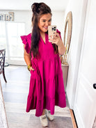 Cozy Feeling Midi Dress- Violet-Entro-Trendsetter Online Boutique