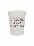 My Favorite Drink Funny Frosted Cups-Sip Hip Hooray-Trendsetter Online Boutique