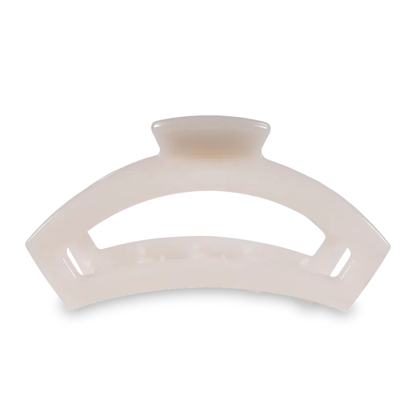 Open Coconut White Large Hair Clip-Hair Ties-Trendsetter Online Boutique, Women's Online Fashion Boutique Located in Edison, Georgia