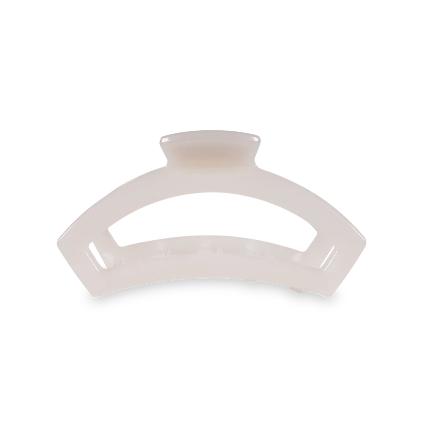 Open Coconut White Medium Hair Clip-Hair Ties-Trendsetter Online Boutique, Women's Online Fashion Boutique Located in Edison, Georgia