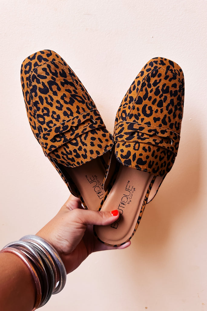 Leopard Print Mules by Corky-Trendsetter Online Boutique, Women's Online Fashion Boutique Located in Edison, Georgia