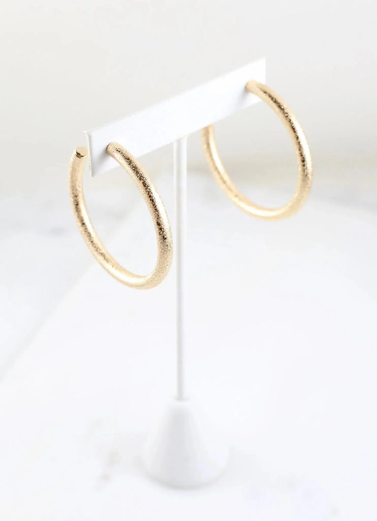 Dumas Hoop in Gold-Earrings-Trendsetter Online Boutique, Women's Online Fashion Boutique Located in Edison, Georgia