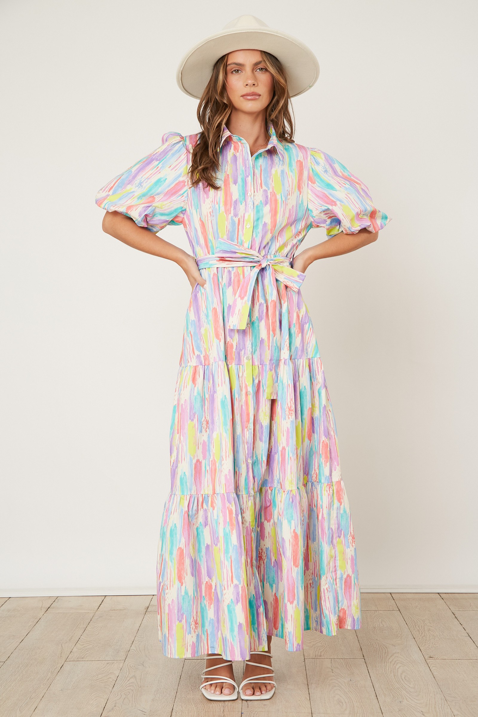 Pastel Perfection Maxi Dress-Peach Love Cali-Trendsetter Online Boutique
