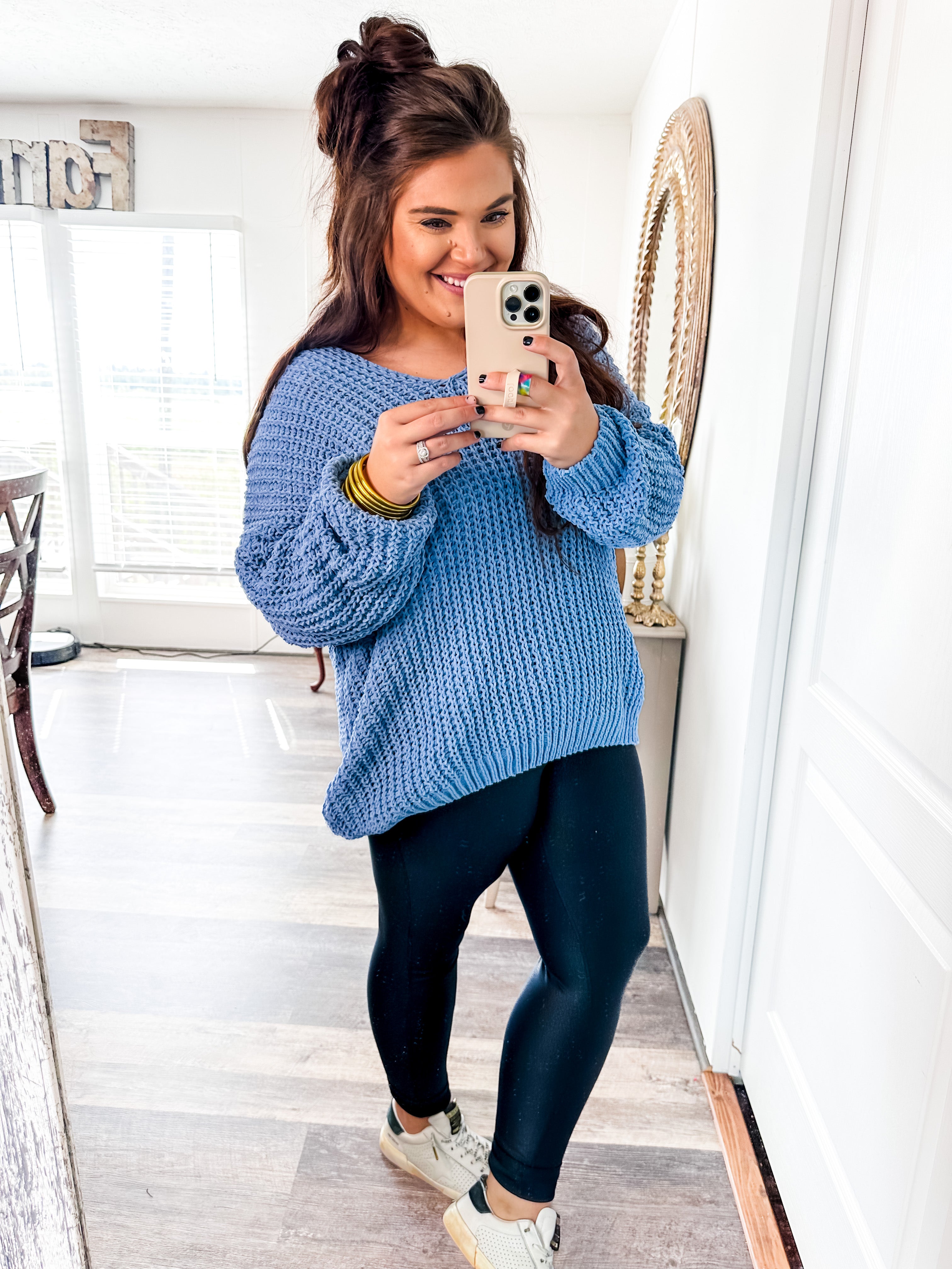 Shades of Lovely Sweater- Blue-Andree By Unit-Trendsetter Online Boutique