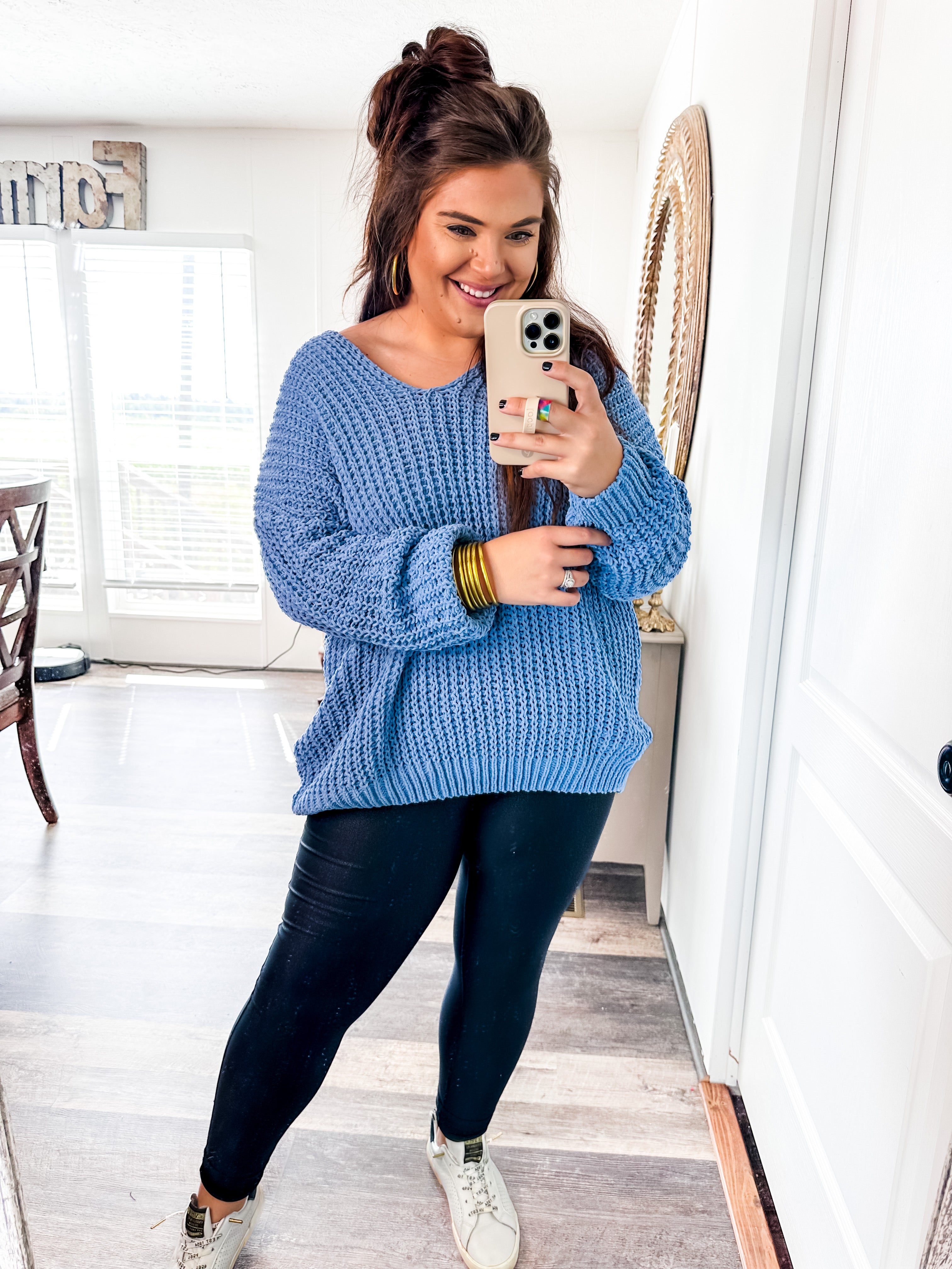 Shades of Lovely Sweater- Blue-Andree By Unit-Trendsetter Online Boutique