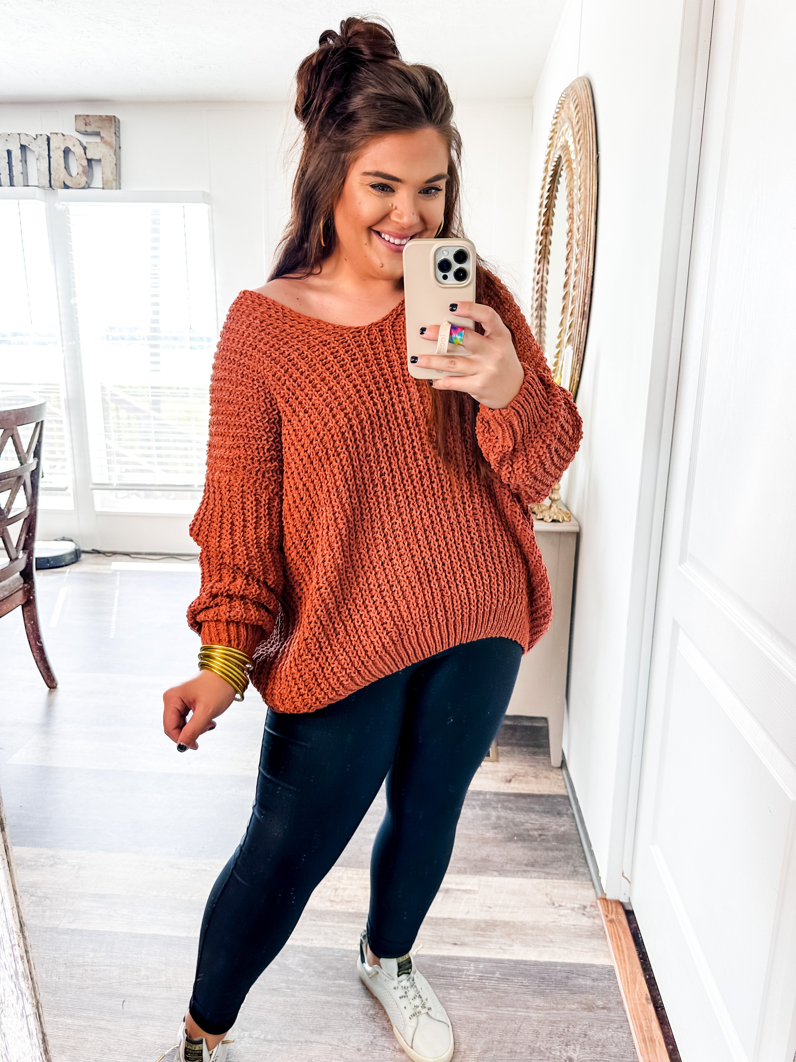 Shades of Lovely Sweater- Rust-Andree By Unit-Trendsetter Online Boutique