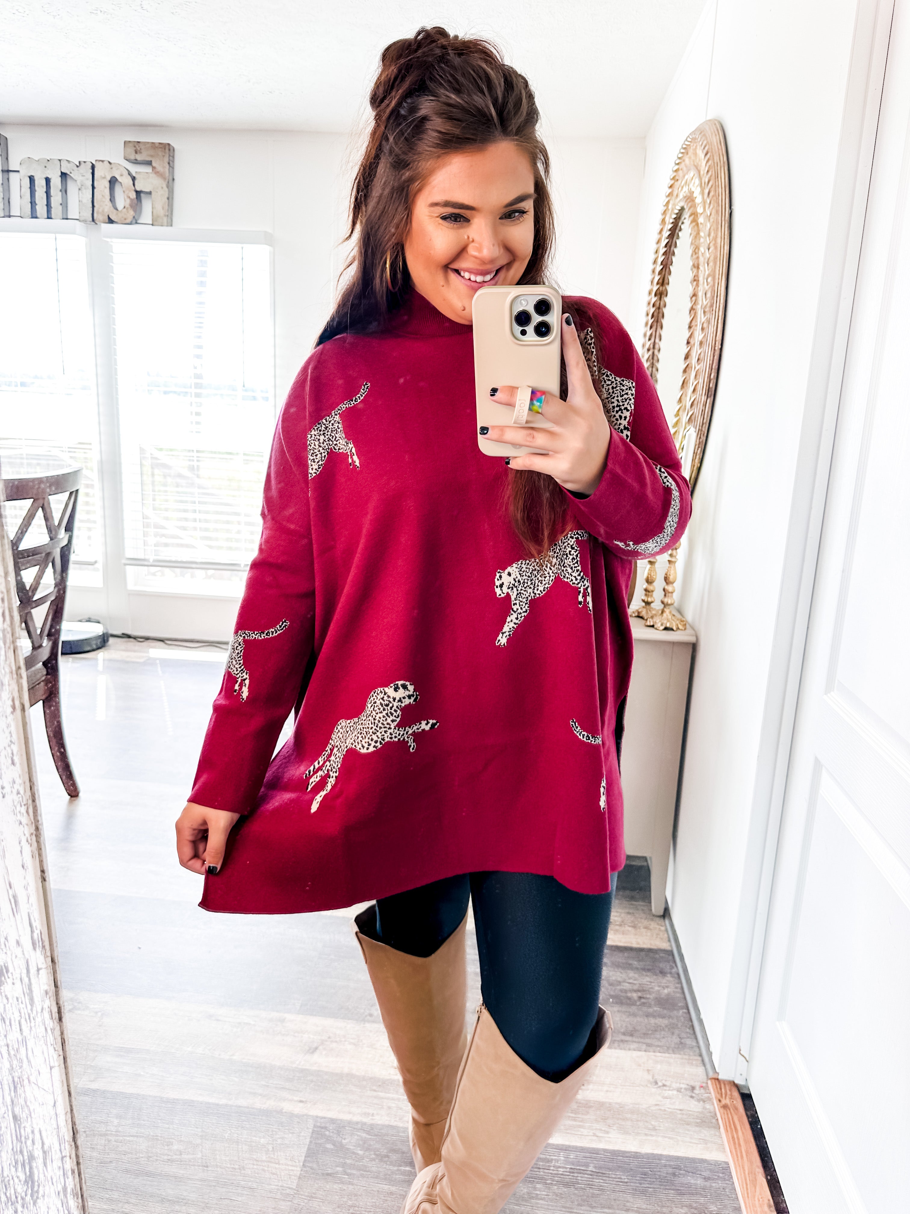 Easy to Style Mock Neck Sweater-Entro-Trendsetter Online Boutique