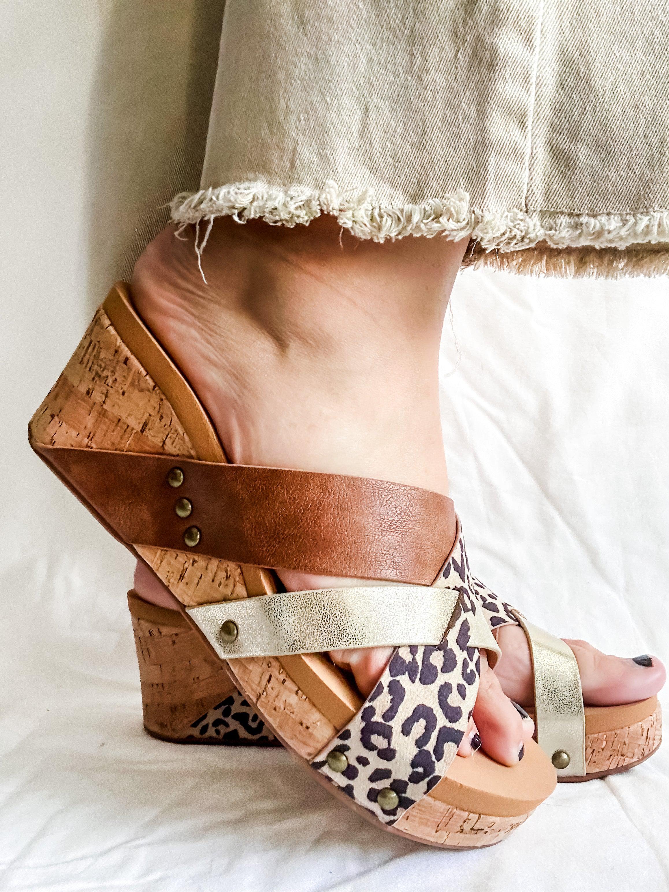 Leopard Amuse Wedges by Corky-Corkys-Trendsetter Online Boutique