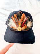 Feathered Trucker Hat-Trendsetter Online Boutique-Trendsetter Online Boutique