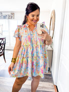 Floral Pickings Mini Dress-Entro-Trendsetter Online Boutique