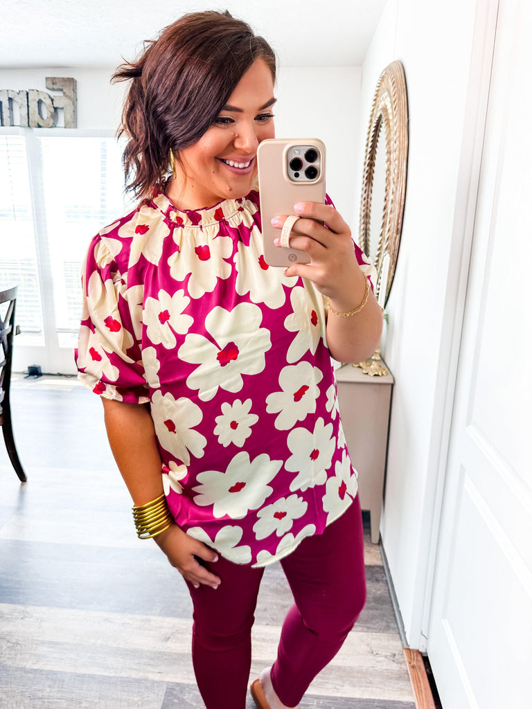 Berry Groove Blouse-Shirts & Tops-Trendsetter Online Boutique, Women's Online Fashion Boutique Located in Edison, Georgia