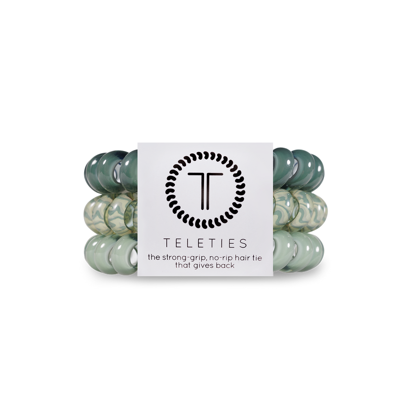 Sage Swirl Teleties Set- Large-Hair Ties-Trendsetter Online Boutique, Women's Online Fashion Boutique Located in Edison, Georgia