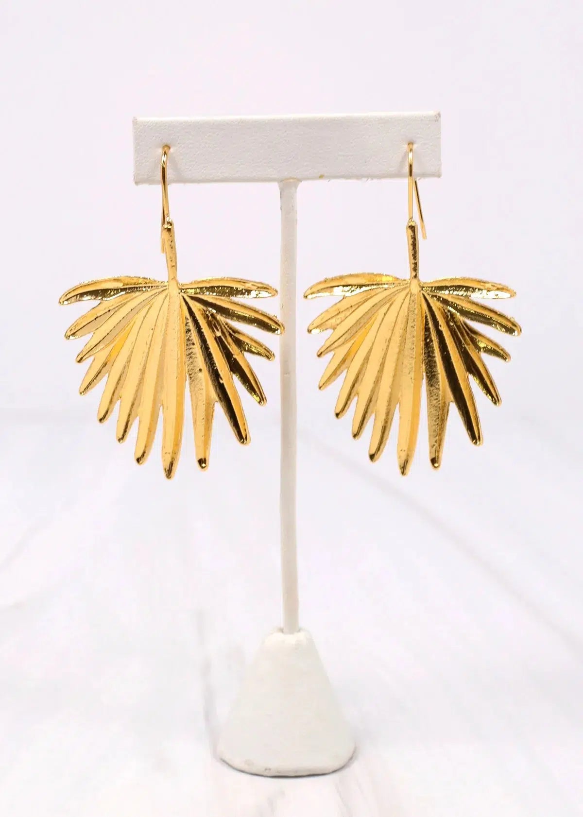 Hartney Palm Drop Earrings in Gold-Caroline Hill-Trendsetter Online Boutique