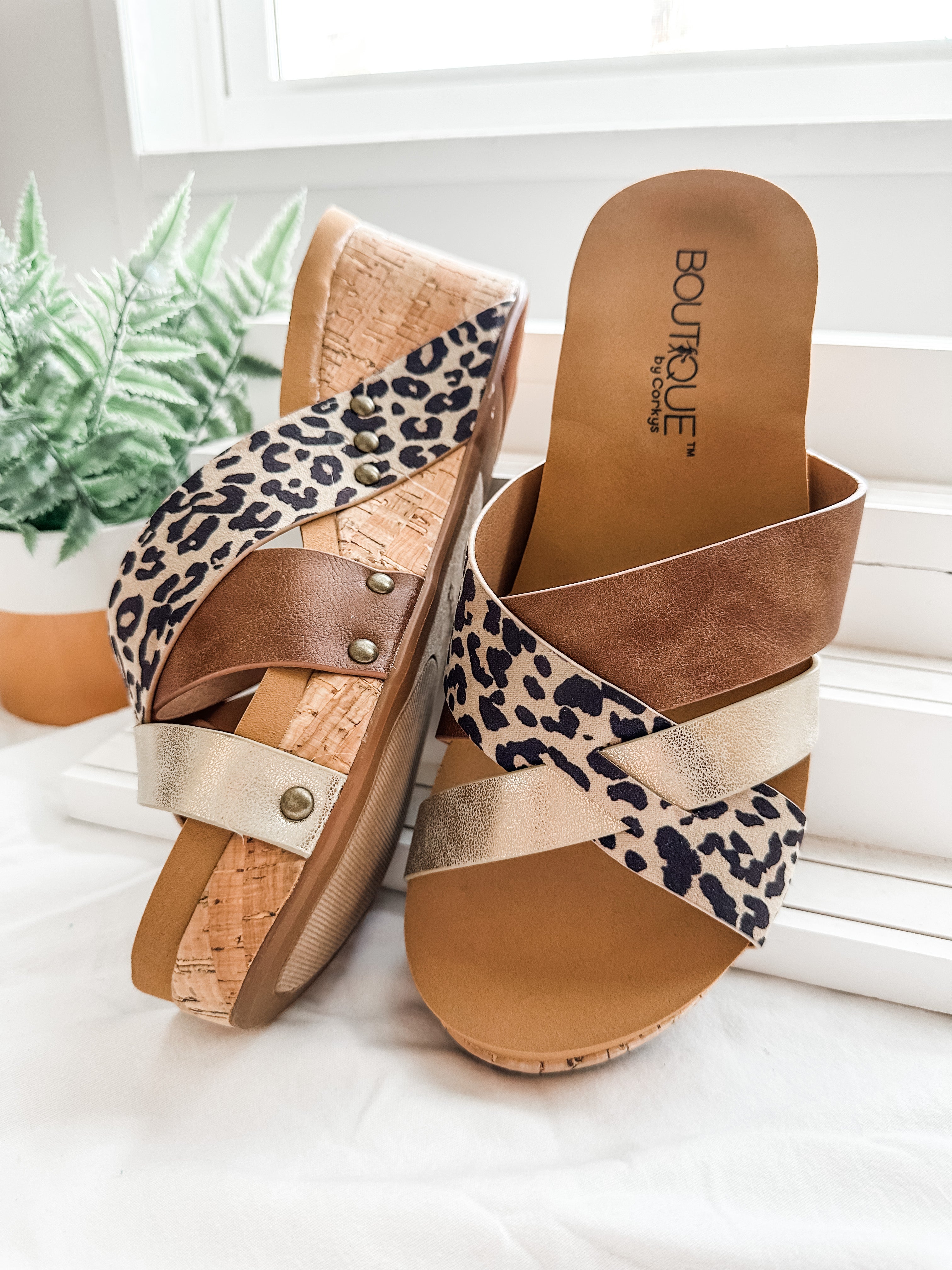 Leopard Amuse Wedges by Corky-Corkys-Trendsetter Online Boutique