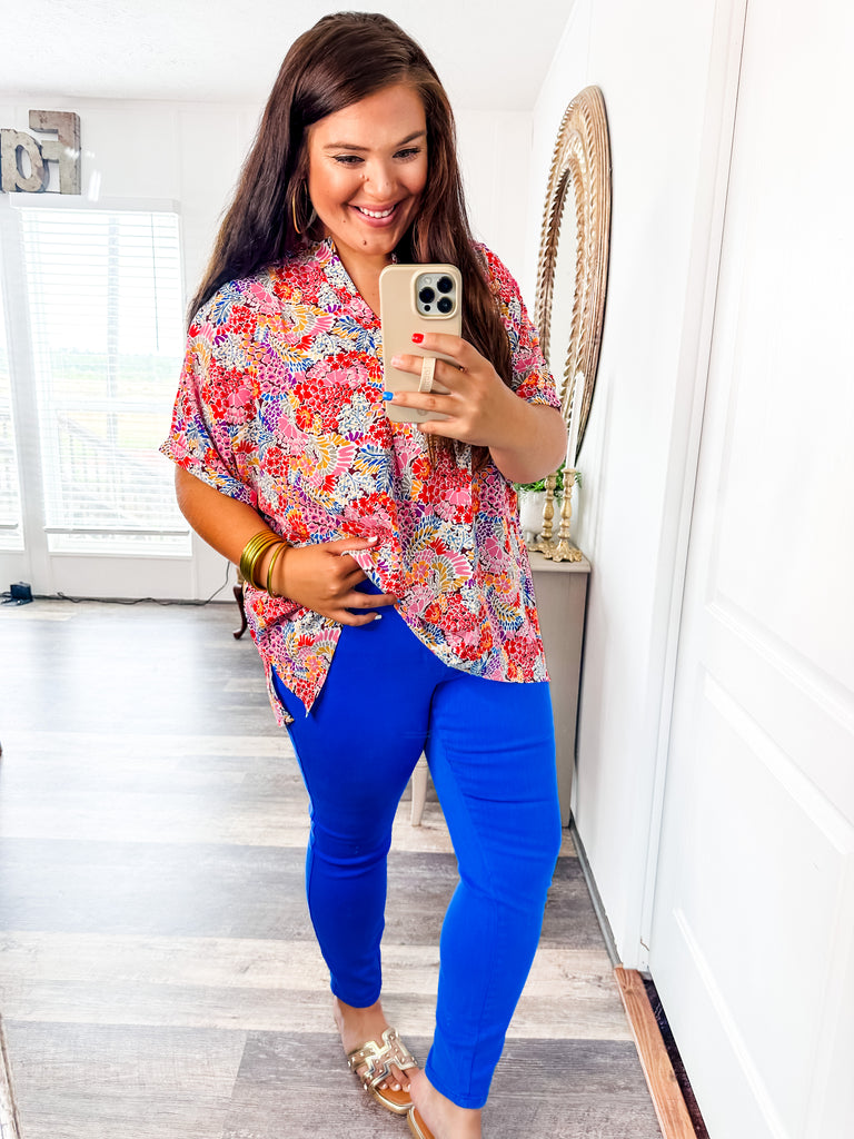Judy Blue Tummy Control Blue Skinny Jeans-Jeans-Trendsetter Online Boutique, Women's Online Fashion Boutique Located in Edison, Georgia