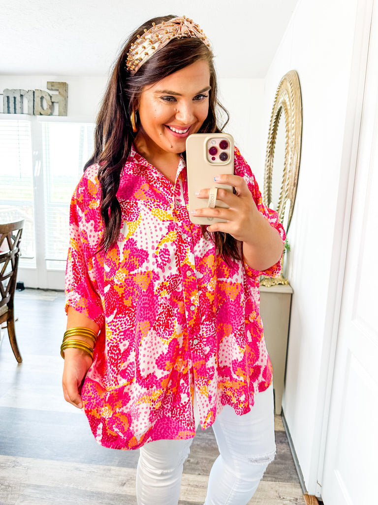 The Starburst Blouse-Shirts & Tops-Trendsetter Online Boutique, Women's Online Fashion Boutique Located in Edison, Georgia