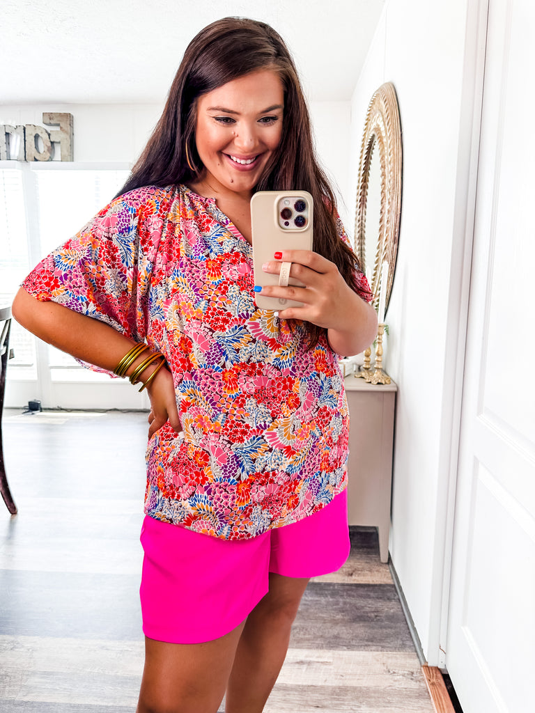 Delightful Chic Blouse-Shirts & Tops-Trendsetter Online Boutique, Women's Online Fashion Boutique Located in Edison, Georgia