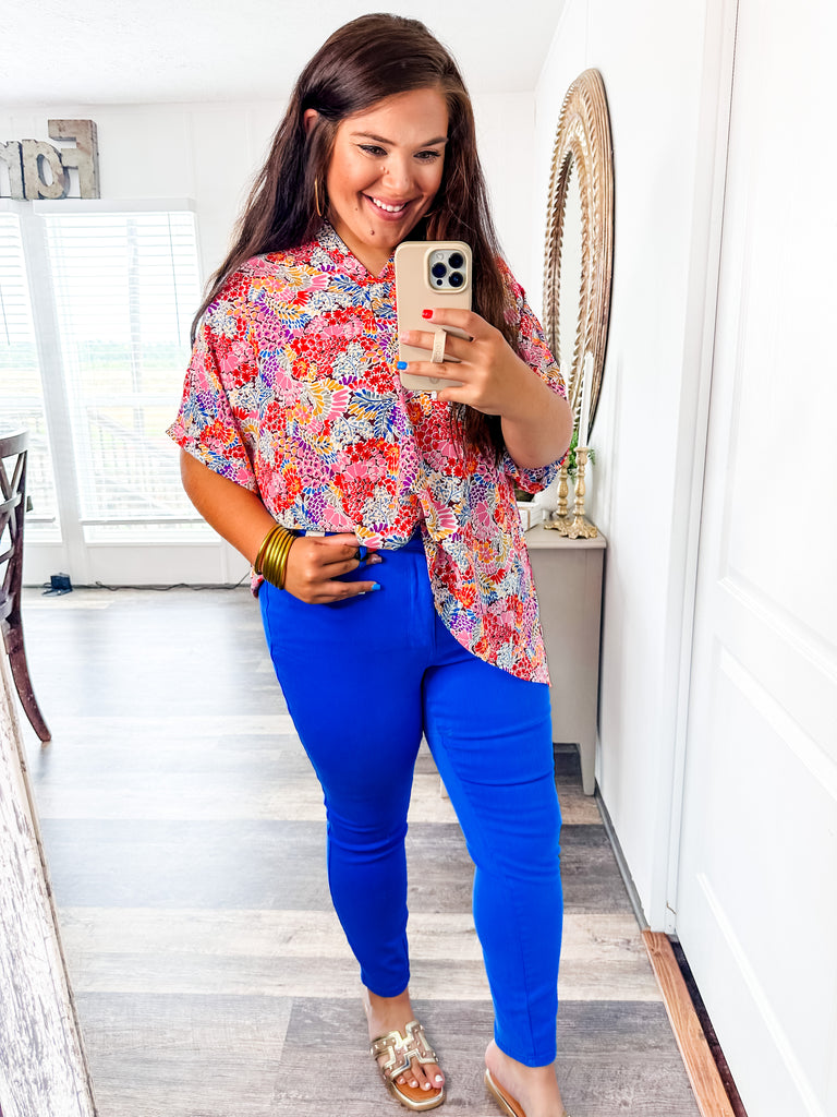 Judy Blue Tummy Control Blue Skinny Jeans-Jeans-Trendsetter Online Boutique, Women's Online Fashion Boutique Located in Edison, Georgia
