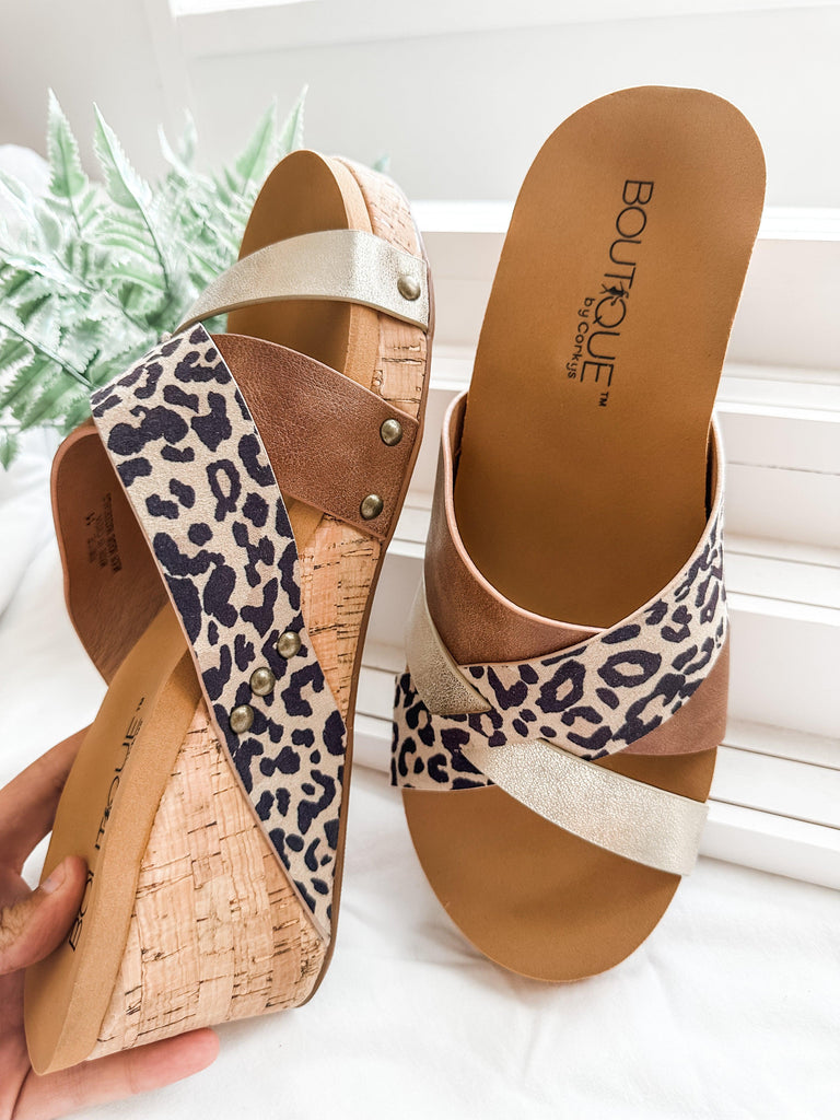 Leopard Amuse Wedges by Corky-Shoes-Trendsetter Online Boutique, Women's Online Fashion Boutique Located in Edison, Georgia