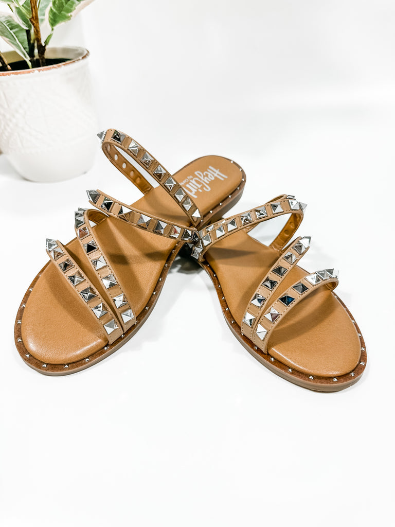 Beach Please Studded Sandals-Shoes-Trendsetter Online Boutique, Women's Online Fashion Boutique Located in Edison, Georgia