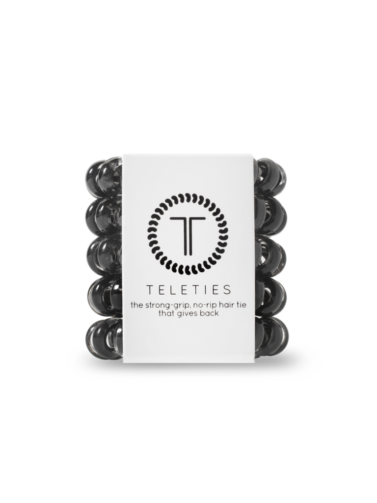 Jet Black Tiny Teleties Set-Hair Ties-Trendsetter Online Boutique, Women's Online Fashion Boutique Located in Edison, Georgia