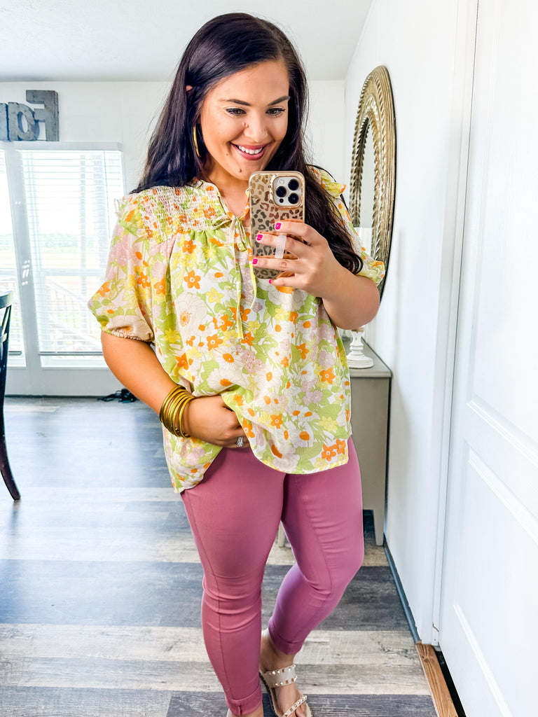 The Evergreen Blouse-Shirts & Tops-Trendsetter Online Boutique, Women's Online Fashion Boutique Located in Edison, Georgia