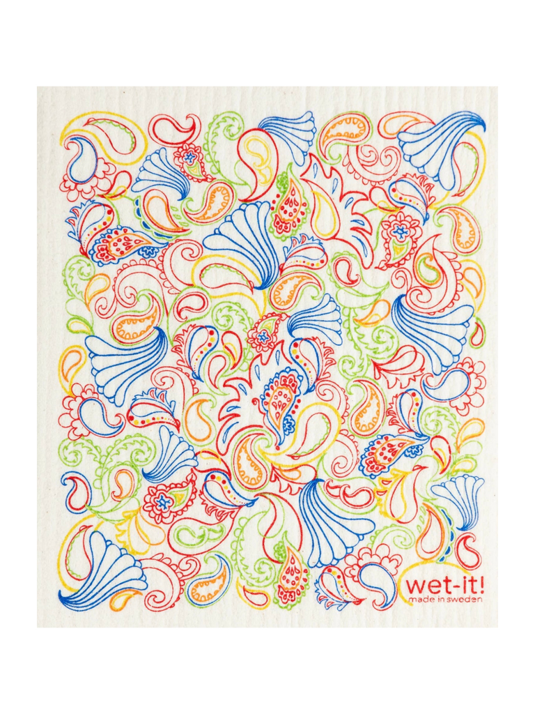 Paisley Multi Wet-it! Swedish Cloth-Gifts-Trendsetter Online Boutique, Women's Online Fashion Boutique Located in Edison, Georgia