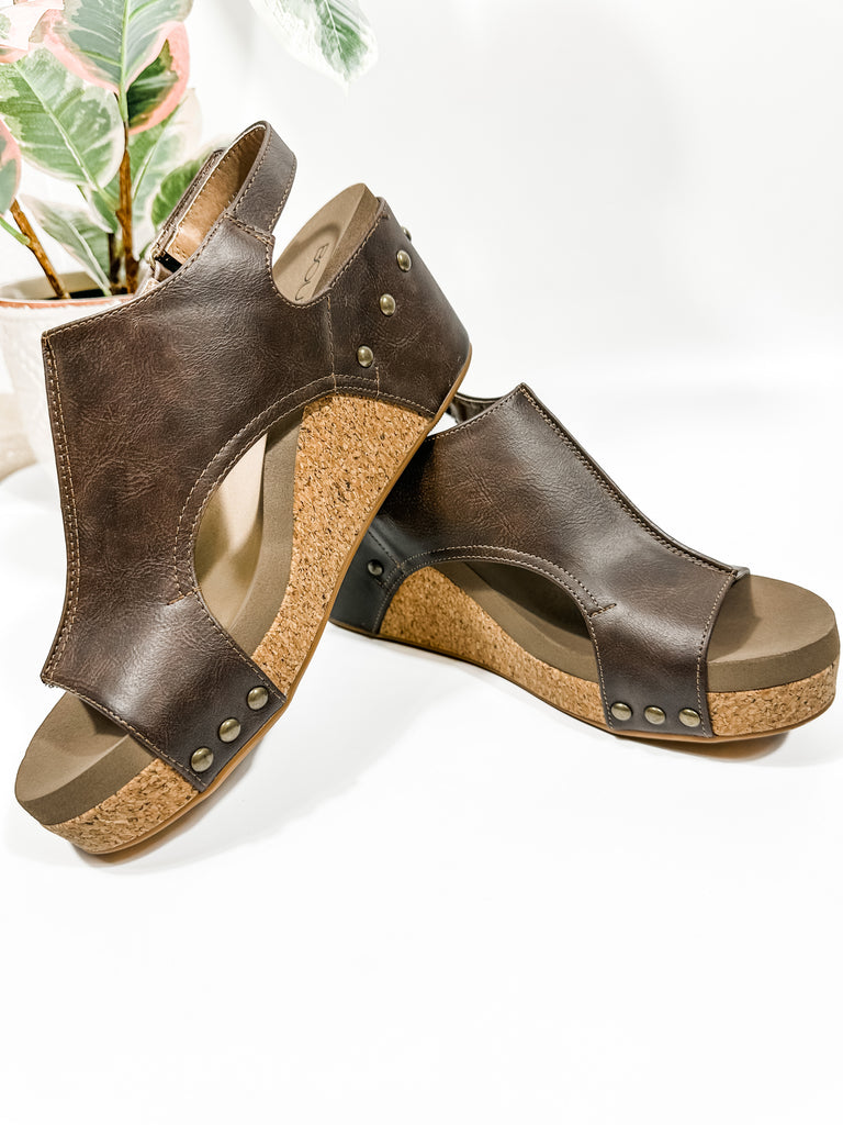 Carley Wedge Sandals-Shoes-Trendsetter Online Boutique, Women's Online Fashion Boutique Located in Edison, Georgia